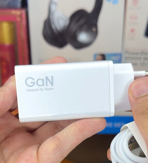 Mi 120W GaN Fast Charger | Dual Port (USB-C + USB-A) with USB-to-C Cable